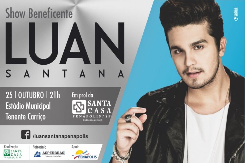 Está chegando o dia: Venda de meia entrada para show de Luan Santana começa amanhã