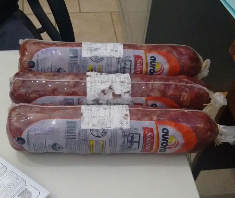 Polícia prende acusado de furtar peças de salame