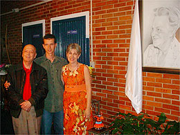 Patrona Luiza Nory é homenageada com pintura