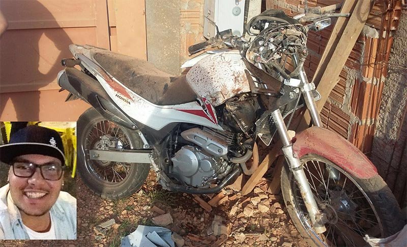 Jovem de 21 anos morre ao bater moto em muro de casa