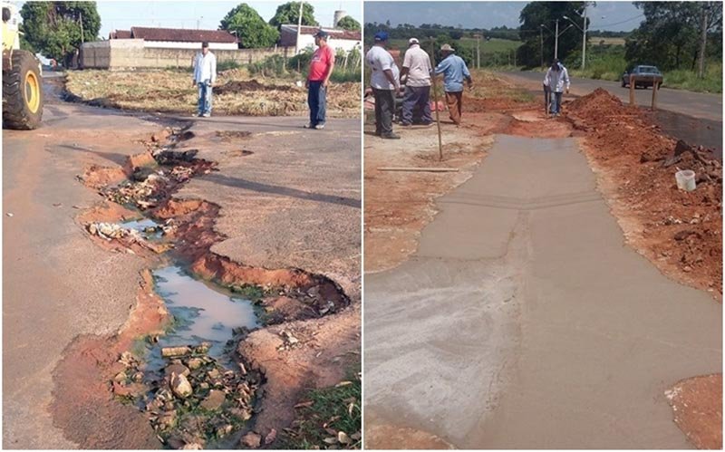 Prefeitura constrói bacia coletora no Rosa Alberton