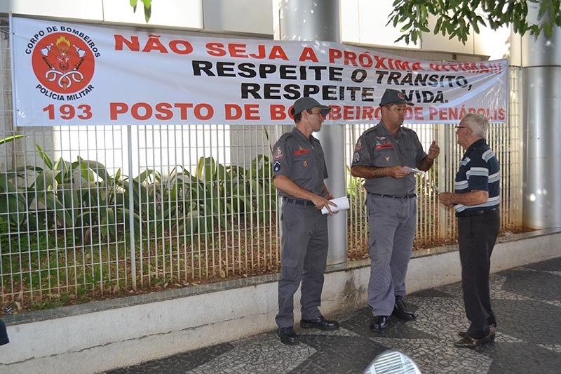 Bombeiros realizam nova etapa de “educação no trânsito”