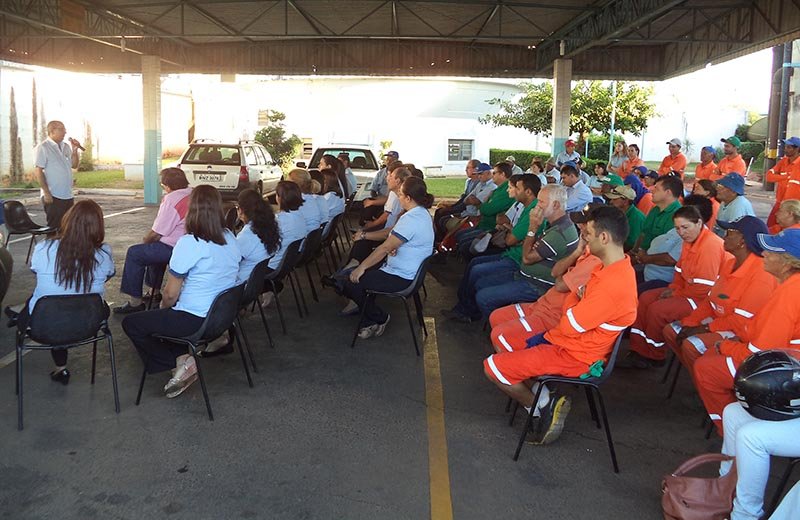 Saúde ministra palestra sobre prevenção da gripe a servidores