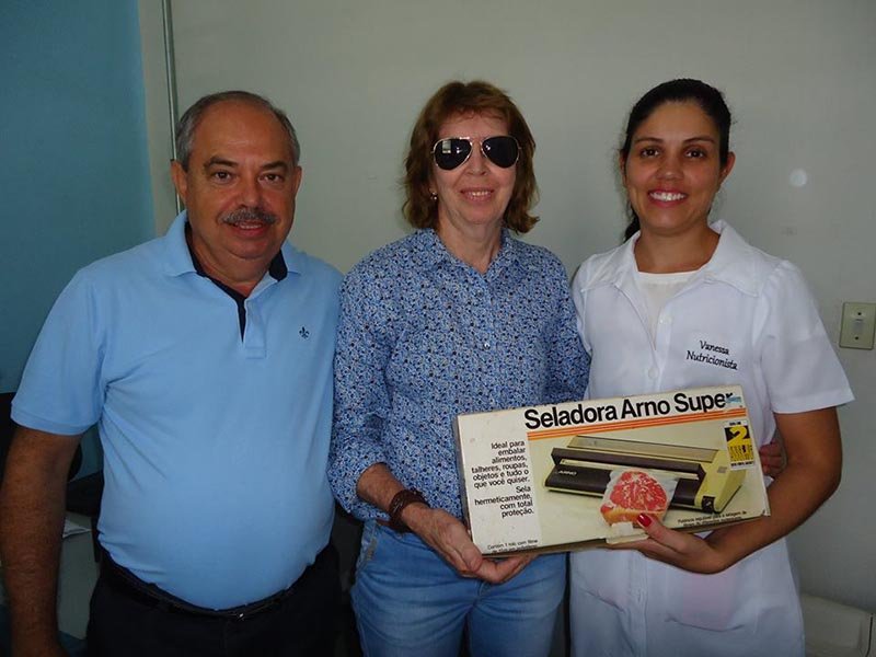 Santa Casa agradece doação da seladora de alimentos