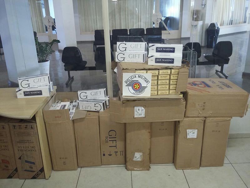 Polícia Militar apreende mais de 6 mil maços de cigarros