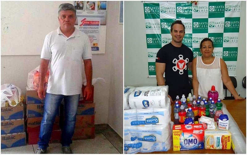 Santa Casa recebe doação de leite e diversos produtos