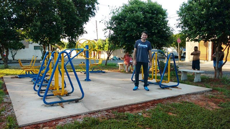 Vereador Júlio Caetano conquista academia ao ar livre para Jardim Tókio e região