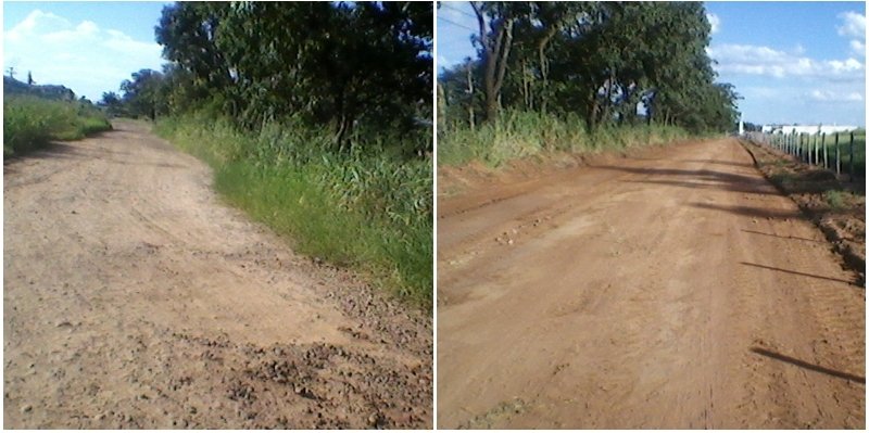 Obras melhora condições de tráfego em estradas rurais