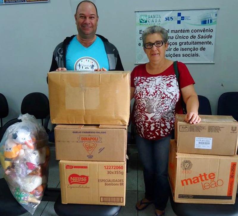 Munícipe doa brinquedos para Pediatria da Santa Casa