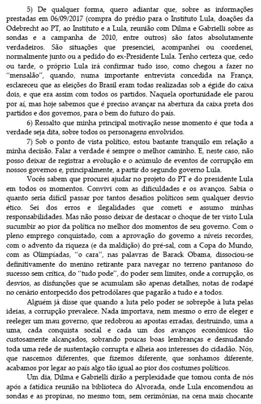 Confira o que diz a carta de Antônio Palocci ao se desfiliar do PT