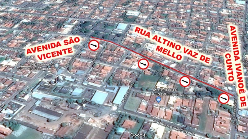  Alterações no sentido de ruas entram em vigor nesta sexta-feira