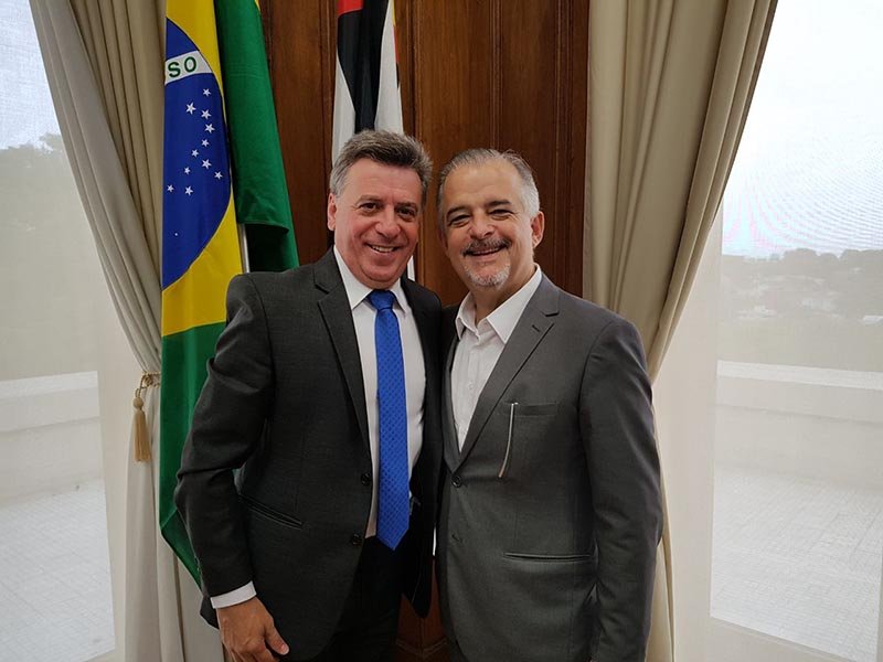 Em encontro com vice-governador, prefeito reforça pedidos para obras viárias