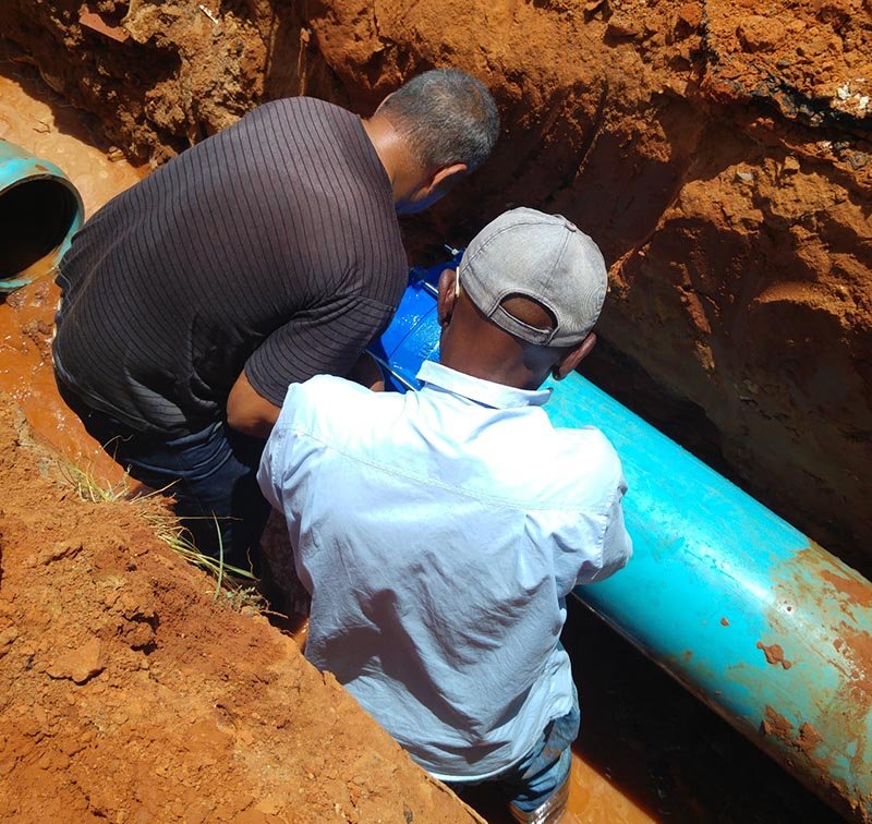 Daep realiza manutenção em adutora na Estação de Captação