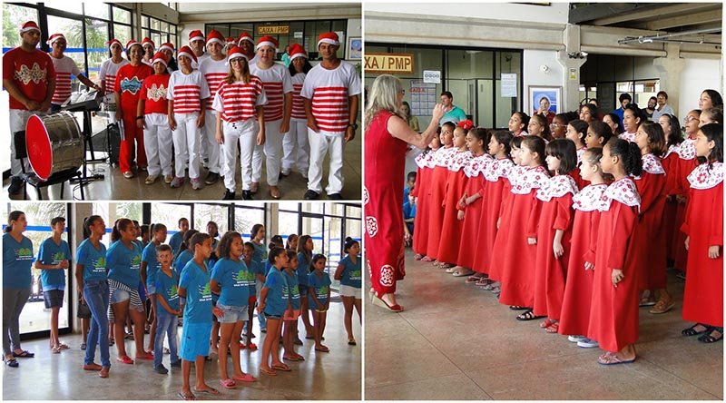 Cantatas natalinas alegram servidores e contribuintes no Paço