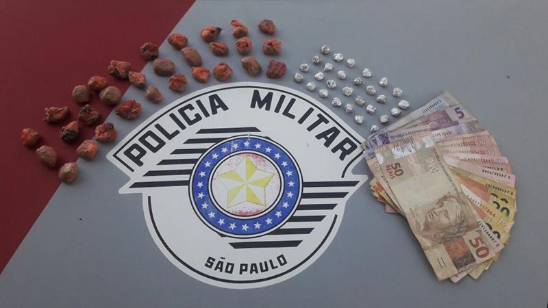 Dupla é presa com maconha e crack no Gimenes