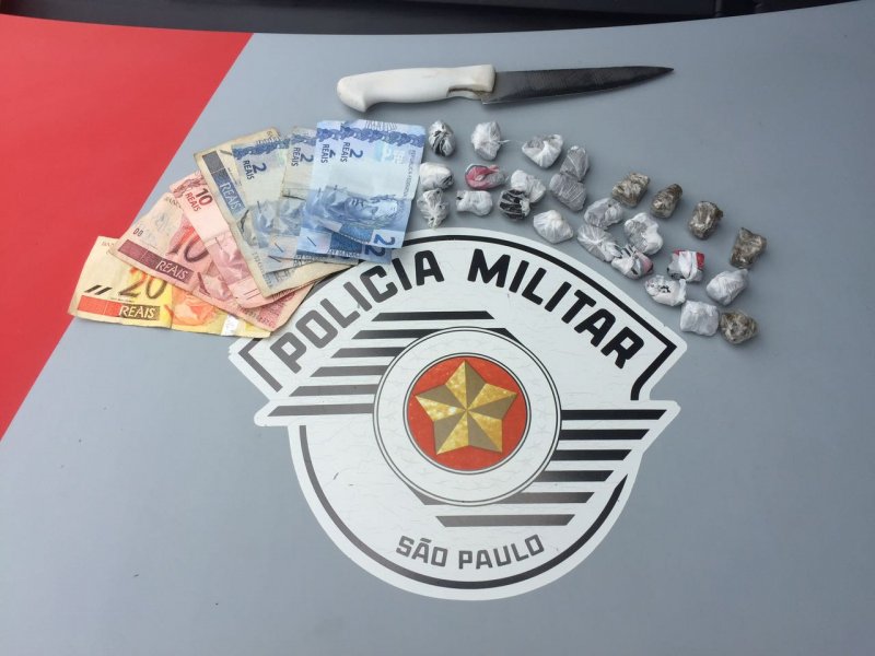 PM prende jovem por tráfico na Aparecida