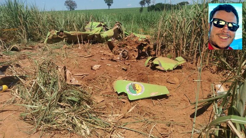 Tragédia: Avião cai em Promissão e mata piloto de 26 anos