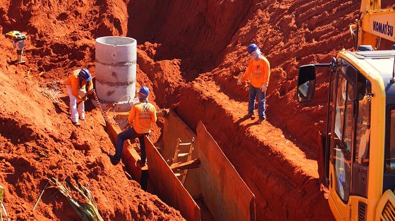 Construção do emissário do Córrego Seco entra em fase final