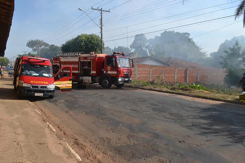 Casa na Vila Aparecida é destruída após incêndio