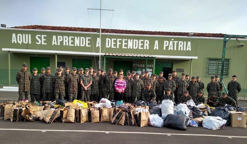 Campanha: Tiro de Guerra arrecada mais de 5 mil peças de agasalho