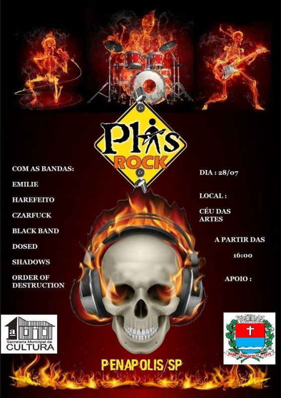 Música: Sábado, dia 28, tem Plis Rock no Ceu das Artes