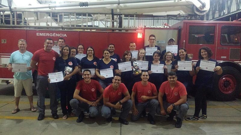 Alunos encerram curso de Pronto Socorrismo do Corpo de Bombeiros