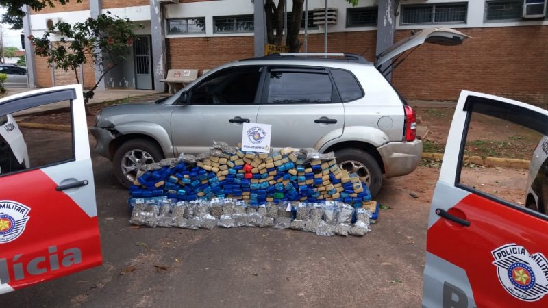 PM de Penápolis apreende 318 quilos de maconha na Assis Chateaubriand