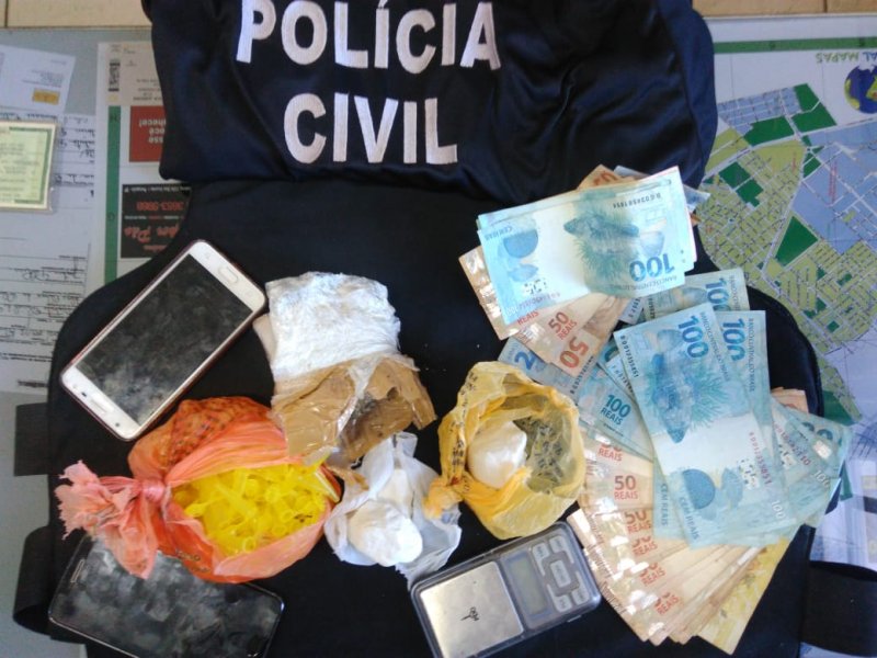 Dupla é presa por tráfico após investigação da Polícia Civil