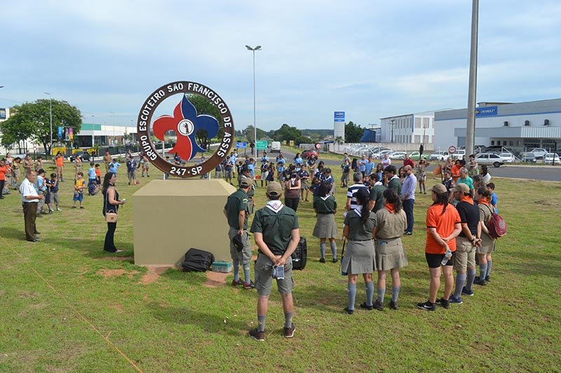 20 anos: Grupo de Escoteiros inaugura monumento simbólico