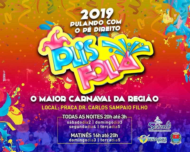 Penápolis terá carnaval popular na praça Carlos Sampaio