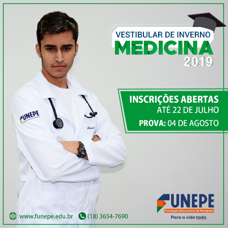 Funepe abre vestibular de inverno para o curso de medicina