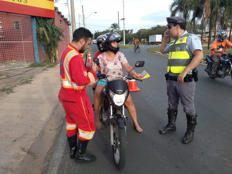 Prevenção: Nova ação é realizada no trânsito sobre o Maio Amarelo