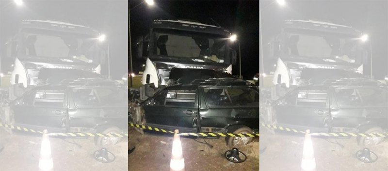 Promissão: Homem morre após ter carro arrastado por carreta