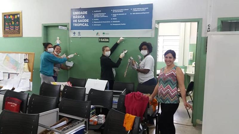 Servidoras da UBS Tropical se unem em trabalho voluntário