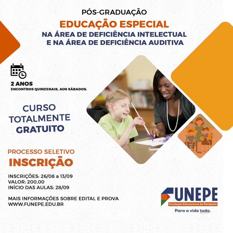 Funepe oferece curso de especialização gratuito