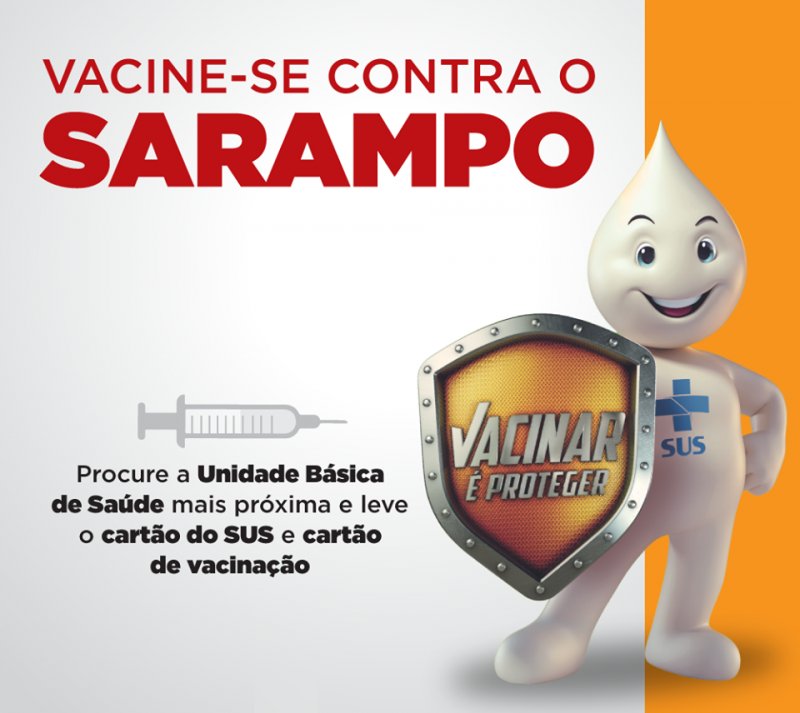Sarampo: Campanha de vacinação será de 07 a 25 de outubro