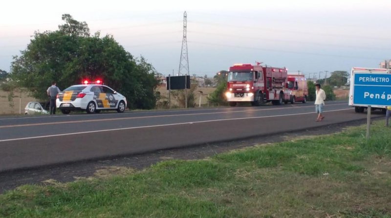 Homem embriagado sofre acidente em rodovia