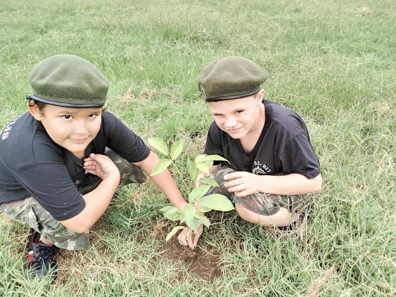 Atiradores Mirins participam do Projeto “Plante essa Ideia”