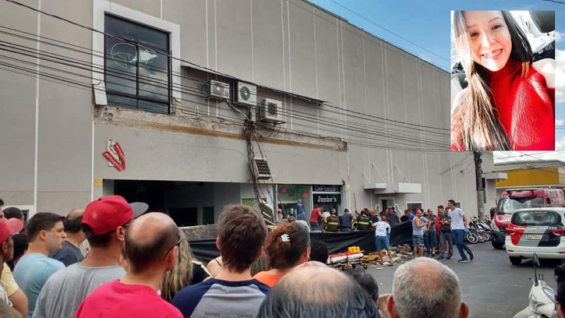 Estrutura de Shopping desaba e mata jovem de 19 anos