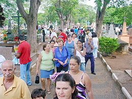 Cemitérios: Número de visitantes fica dentro do esperado