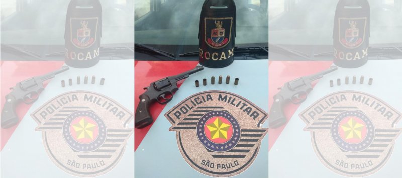 Policiais da Rocam encontram revólver e instalador é preso