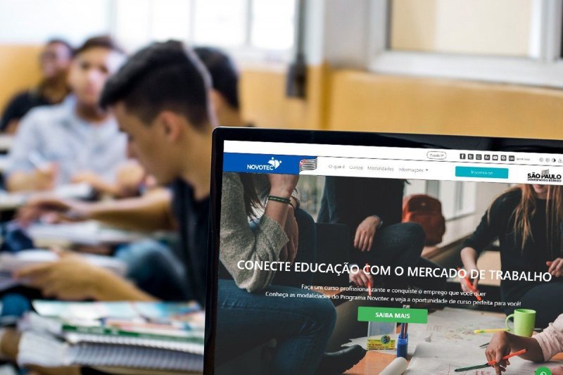 Estudantes podem se inscrever em cursos do Novotec