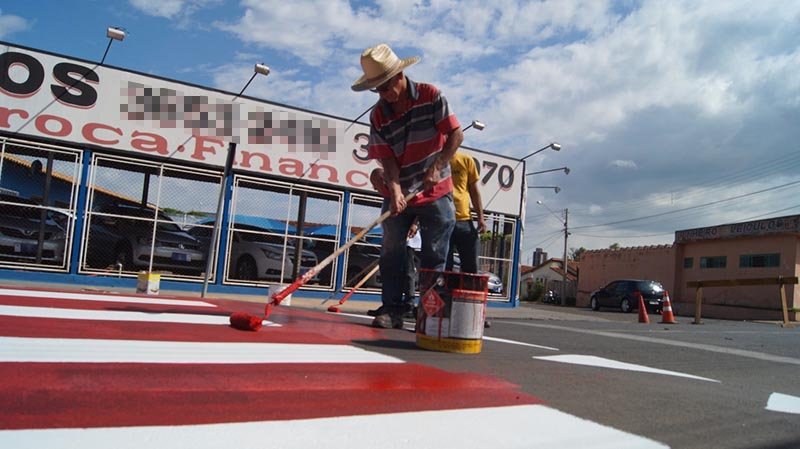 Trânsito: Concluída a pintura indicativa de faixas elevadas