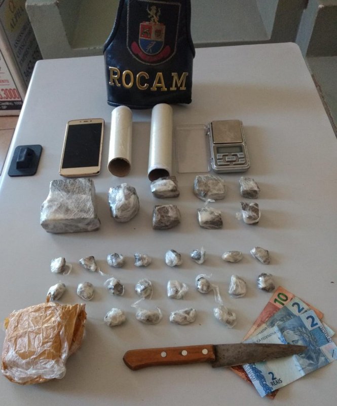 Policiais da Rocam prendem açougueiro acusado de tráfico