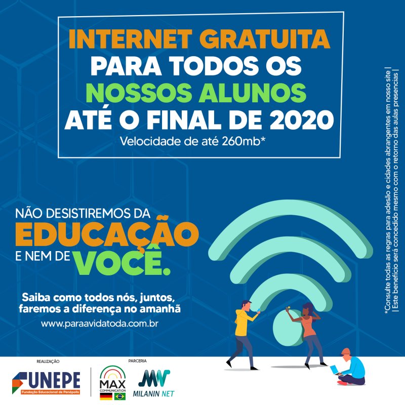 Funepe lança programa de internet gratuita para todos os seus alunos e professores