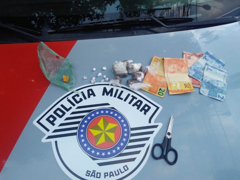 Auxiliar é preso com drogas no Jardim Eldorado
