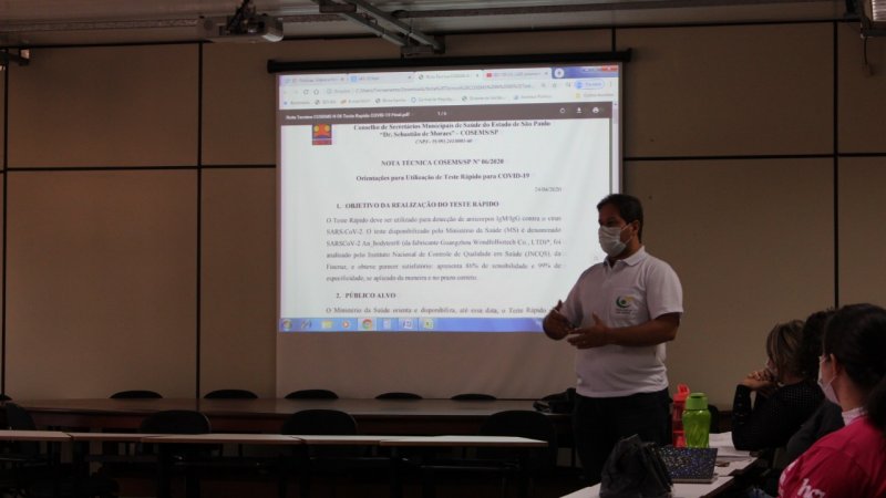 Covid-19: Testes rápidos serão aplicados em unidades de saúde