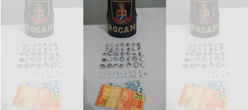 Jovem é flagrado com porções de maconha e crack