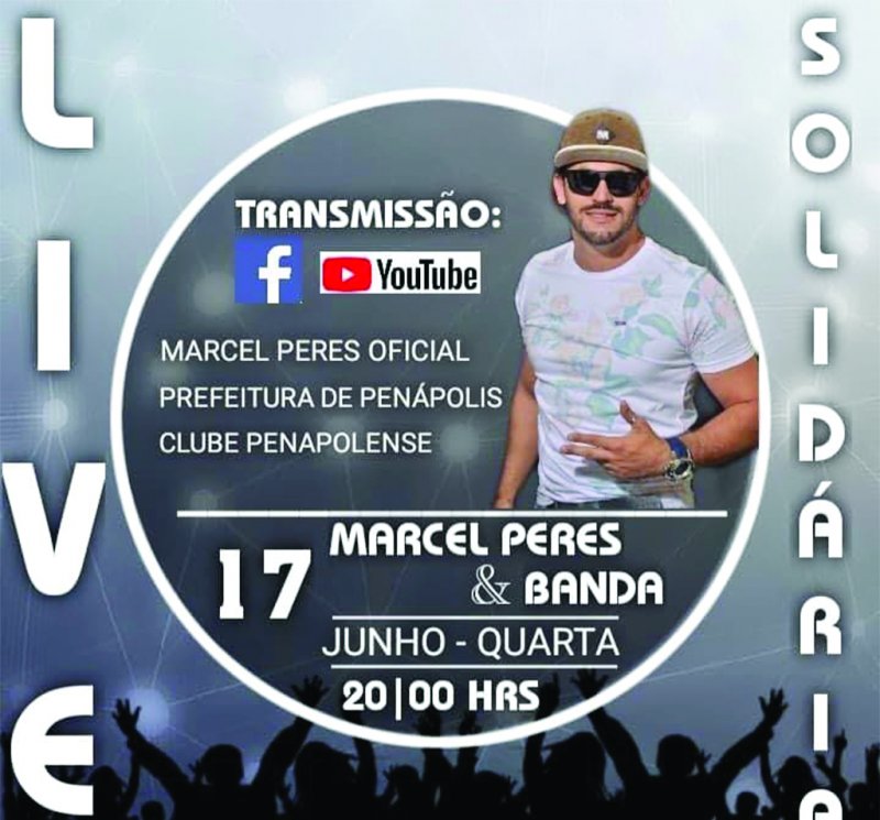 Cantor Marcel Peres realiza nova Live Solidária