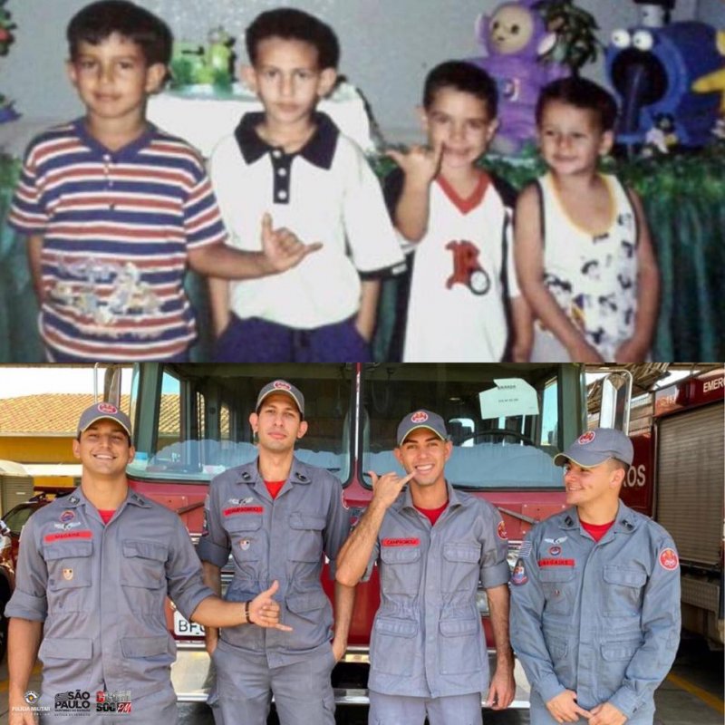 Família de Bombeiros é destacada pela PM